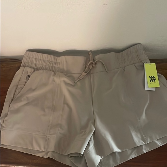 All in Motion Tan Athletic Shorts with Elastic Waistband - Picture 4 of 6